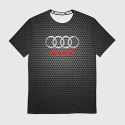 Футболка мужская Audi карбон, цвет: 3D-принт