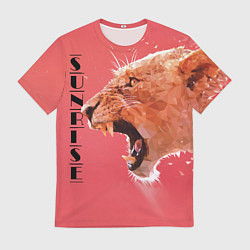 Футболка мужская Leopard sunrise, цвет: 3D-принт