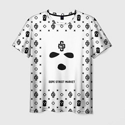 Футболка мужская Узор White Phantom Ski Mask Dope Street Market, цвет: 3D-принт