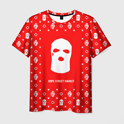 Футболка мужская Узор Red Ski Mask Dope Street Market, цвет: 3D-принт