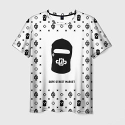 Футболка мужская Узор White Dope Ski Mask Dope Street Market, цвет: 3D-принт