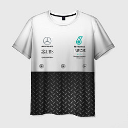 Футболка мужская MERCEDES F1 СТАЛЬ, цвет: 3D-принт