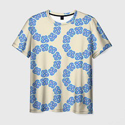 Мужская футболка Круговой орнамент из цветка