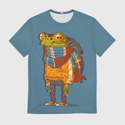 Мужская футболка Лягуха-путешественица