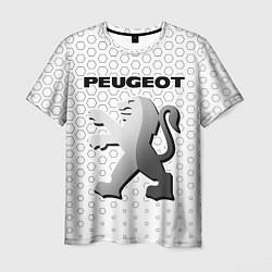 Футболка мужская PEUGEOT Соты, цвет: 3D-принт