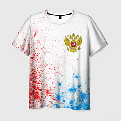 Мужская футболка RUSSIA - ГЕРБ - Арт