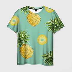 Мужская футболка Большие ананасы