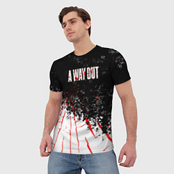 Футболка мужская A way out, цвет: 3D-принт — фото 2