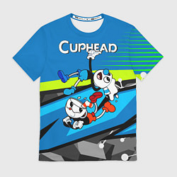 Футболка мужская 2 чашечки cuphead, цвет: 3D-принт