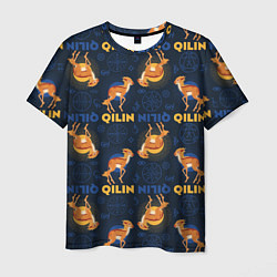 Мужская футболка Фантастические Твари Qilin паттерн