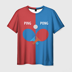 Мужская футболка PING PONG теннис