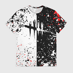Мужская футболка Dead by daylight брызги красок
