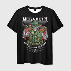 Мужская футболка MEGADETH killing is my business