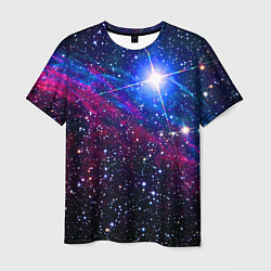 Мужская футболка Открытый космос Star Neon