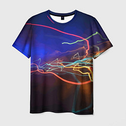 Футболка мужская Neon vanguard pattern Lightning Fashion 2023, цвет: 3D-принт