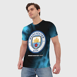 Футболка мужская МАНЧЕСТЕР СИТИ Manchester City 5, цвет: 3D-принт — фото 2