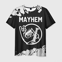 Футболка мужская Mayhem КОТ Краска, цвет: 3D-принт