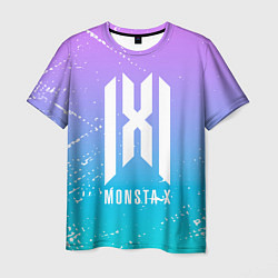 Мужская футболка Monsta x neon