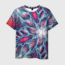 Мужская футболка Абстрактный экспрессивный красочный паттерн Abstra