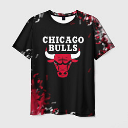 Мужская футболка Чикаго Буллз Chicago Bulls Огонь