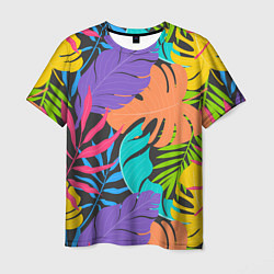 Мужская футболка Тропические экзотические листья