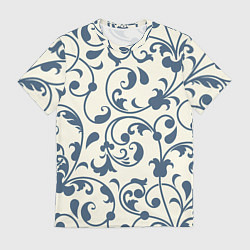 Мужская футболка Гжелевый вьюнок