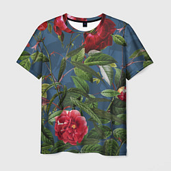 Мужская футболка Цветы Розы В Саду