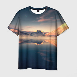 Мужская футболка Горы озеро