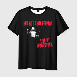 Мужская футболка Live at Woodstock - Red Hot Chili Peppers