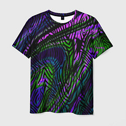 Мужская футболка Абстрактный современный тигровый узор
