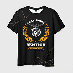 Футболка мужская Лого Benfica и надпись Legendary Football Club на, цвет: 3D-принт