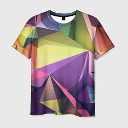 Мужская футболка Geometric 3 D abstraction Геометрическая трехмерна