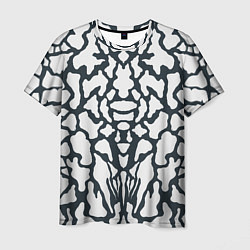 Мужская футболка Animal Black and White Pattern