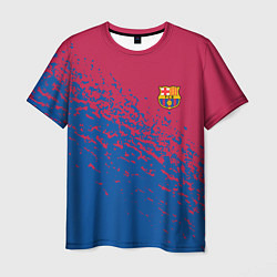 Футболка мужская Barcelona маленькое лого, цвет: 3D-принт