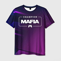 Мужская футболка Mafia Gaming Champion: рамка с лого и джойстиком н