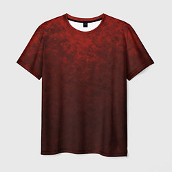 Мужская футболка Мраморный красно-черный градиент
