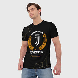 Футболка мужская Лого Juventus и надпись Legendary Football Club на, цвет: 3D-принт — фото 2