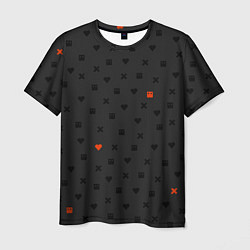 Футболка мужская Love Death and Robots black pattern, цвет: 3D-принт