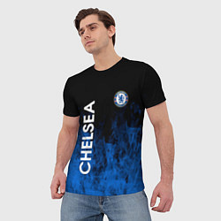 Футболка мужская Chelsea пламя, цвет: 3D-принт — фото 2