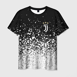 Футболка мужская Juventus fc брызги краски, цвет: 3D-принт