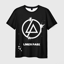 Футболка мужская Linkin Park логотип краской, цвет: 3D-принт