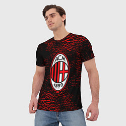 Футболка мужская Ac milan фк милан logo, цвет: 3D-принт — фото 2