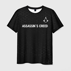 Футболка мужская Assassins Creed Glitch на темном фоне, цвет: 3D-принт