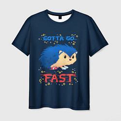 Мужская футболка Little Sonic gotta go fast