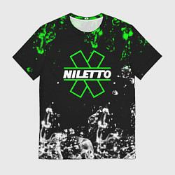Мужская футболка Нилето niletto текстура воды