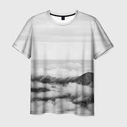 Мужская футболка Горы и туман