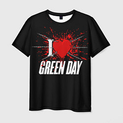 Мужская футболка Green Day Сердце