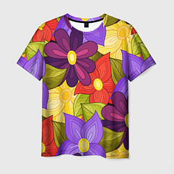 Мужская футболка MULTICOLORED PANSIES