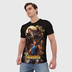 Футболка мужская Castlevania - Leon & Alucard, цвет: 3D-принт — фото 2