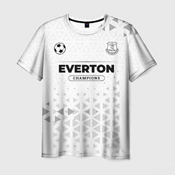 Мужская футболка Everton Champions Униформа